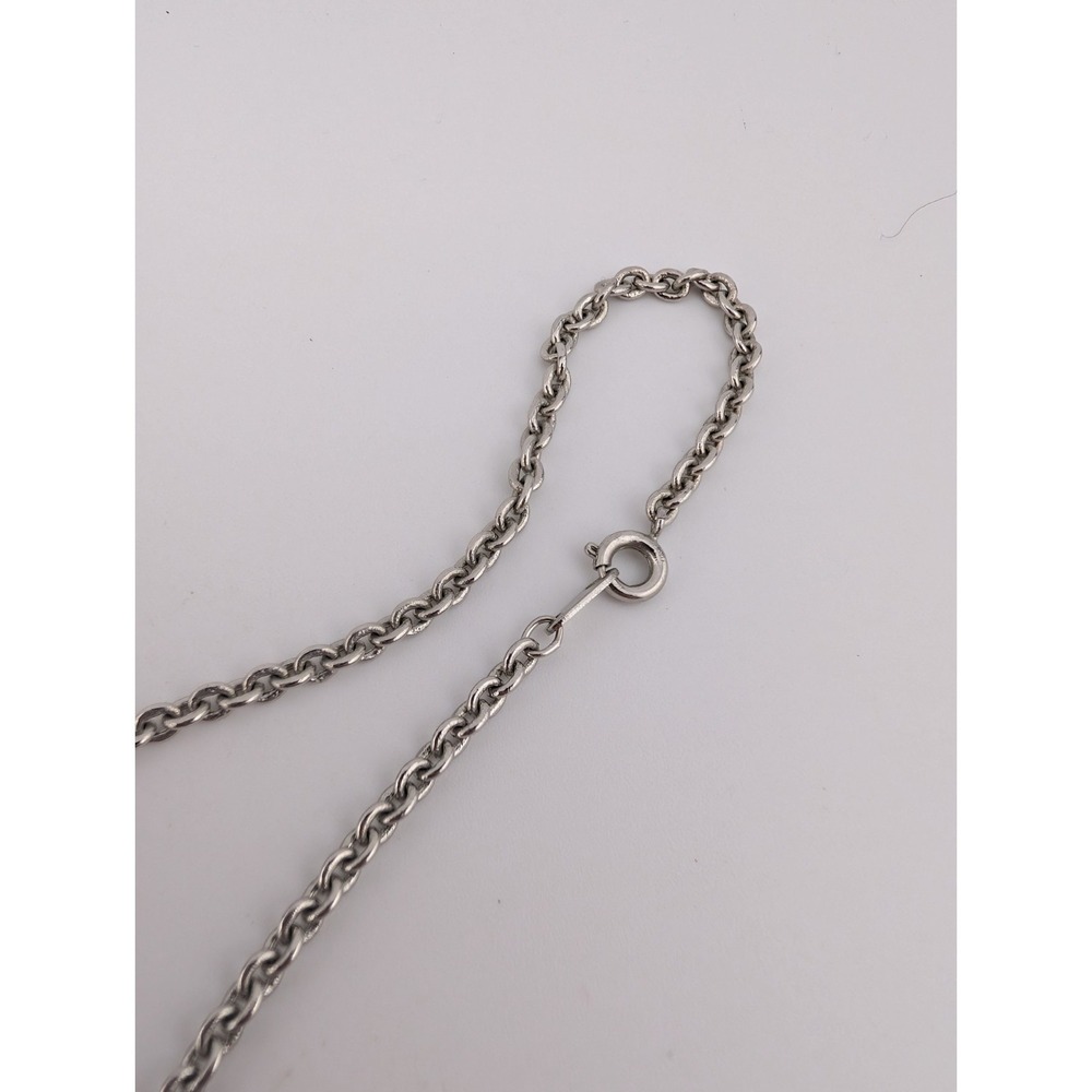 Vintage Art Deco Marcasite Watch Pendant MOP Dial Silver Tone Case- New Battery - Picture 5 of 5